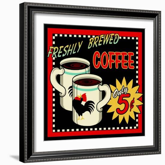 Freshly Brewed Coffee-Kate Ward Thacker-Framed Giclee Print