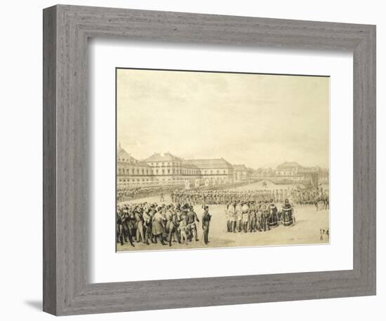 Freshman Ceremony, Saski Square, Warsaw, Poland-null-Framed Giclee Print