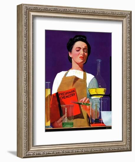 "Freshmen Chemistry," May 4, 1940-John Hyde Phillips-Framed Giclee Print