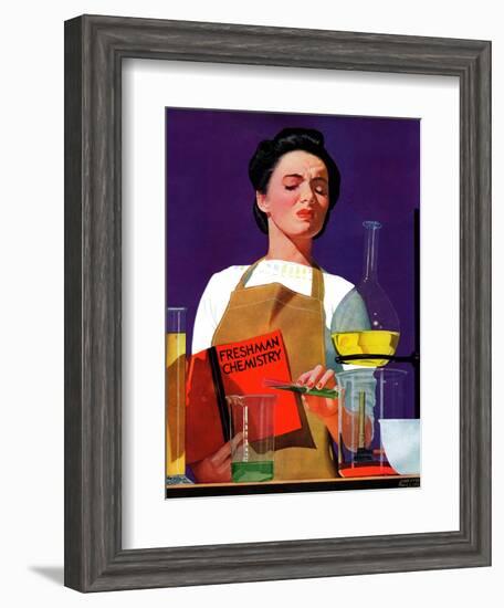 "Freshmen Chemistry," May 4, 1940-John Hyde Phillips-Framed Giclee Print