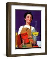 "Freshmen Chemistry," May 4, 1940-John Hyde Phillips-Framed Giclee Print