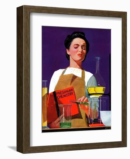 "Freshmen Chemistry," May 4, 1940-John Hyde Phillips-Framed Giclee Print