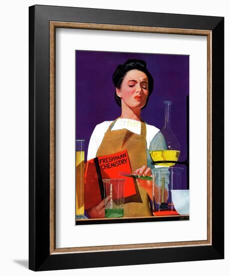 "Freshmen Chemistry," May 4, 1940-John Hyde Phillips-Framed Giclee Print