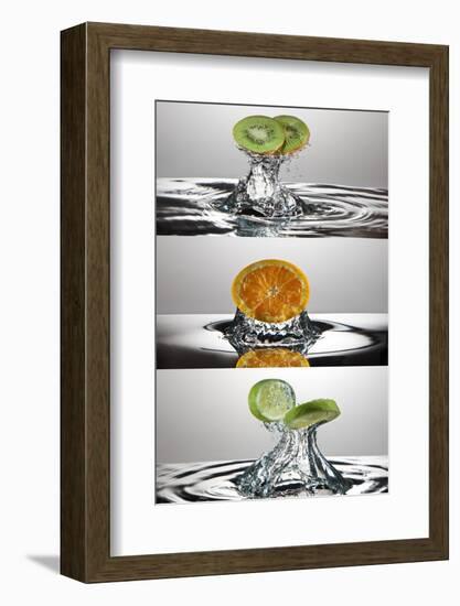 FreshSplash Citrus Triptych-Steve Gadomski-Framed Photographic Print