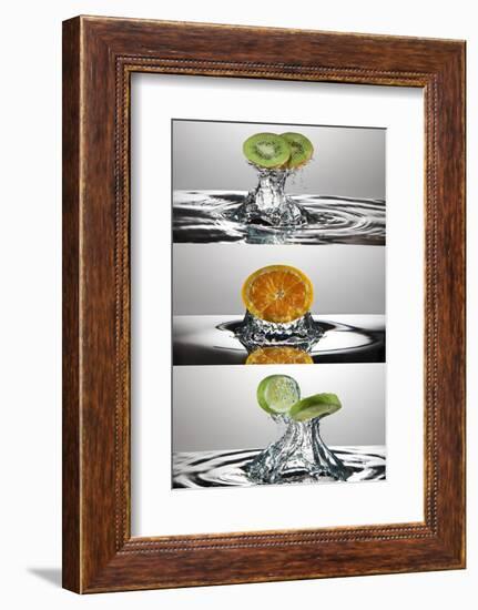 FreshSplash Citrus Triptych-Steve Gadomski-Framed Photographic Print