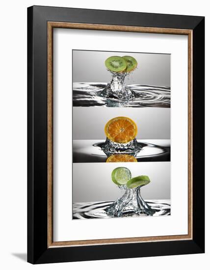 FreshSplash Citrus Triptych-Steve Gadomski-Framed Photographic Print