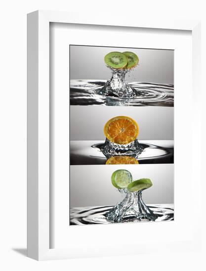 FreshSplash Citrus Triptych-Steve Gadomski-Framed Photographic Print