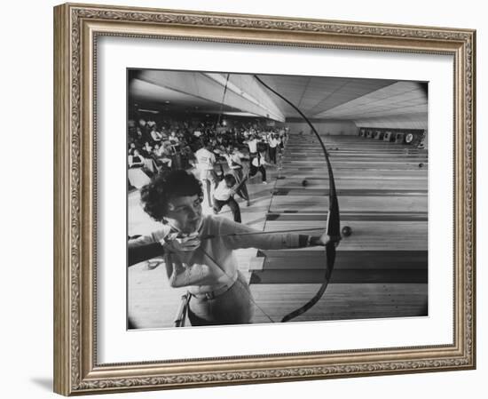 Fresno's Sunnyside Bowl Bowling Alley-J^ R^ Eyerman-Framed Photographic Print