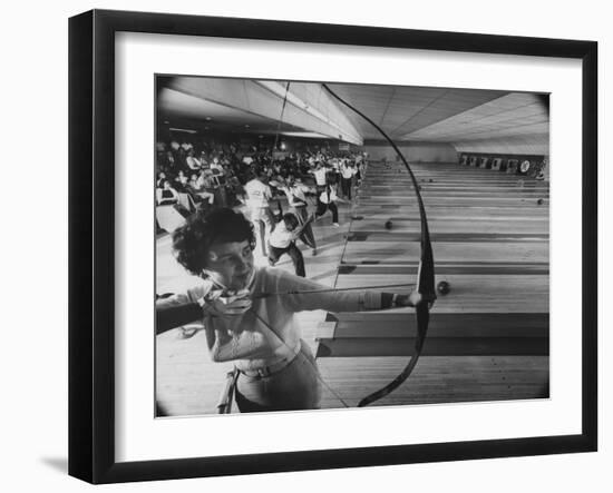 Fresno's Sunnyside Bowl Bowling Alley-J^ R^ Eyerman-Framed Photographic Print