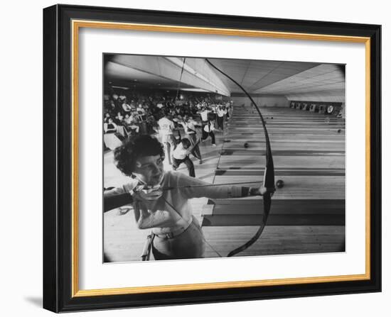 Fresno's Sunnyside Bowl Bowling Alley-J^ R^ Eyerman-Framed Photographic Print