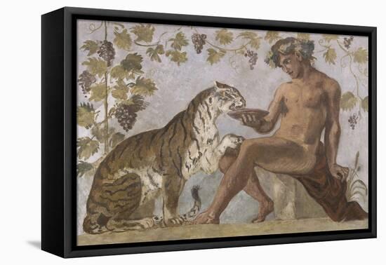 Fresque : Bacchus-Eugene Delacroix-Framed Premier Image Canvas