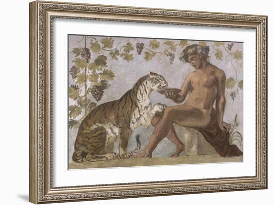 Fresque : Bacchus-Eugene Delacroix-Framed Giclee Print