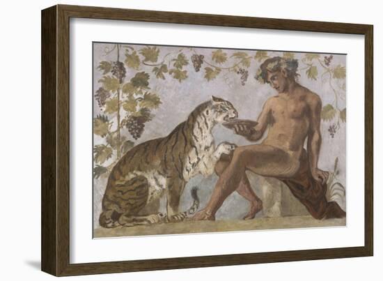 Fresque : Bacchus-Eugene Delacroix-Framed Giclee Print
