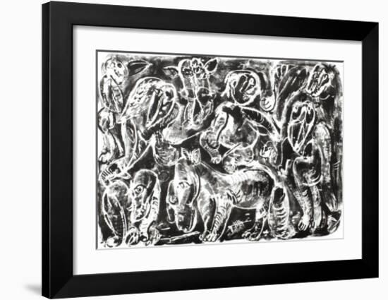 Fresque III-Julio Silva-Framed Premium Edition