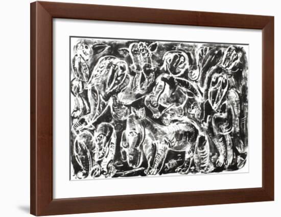 Fresque III-Julio Silva-Framed Premium Edition