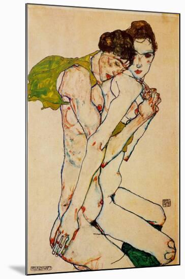 Freundschaft, 1912-Egon Schiele-Mounted Art Print