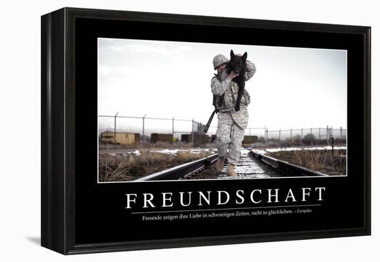 Freundschaft: Motivationsposter Mit Inspirierendem Zitat-null-Framed Premier Image Canvas