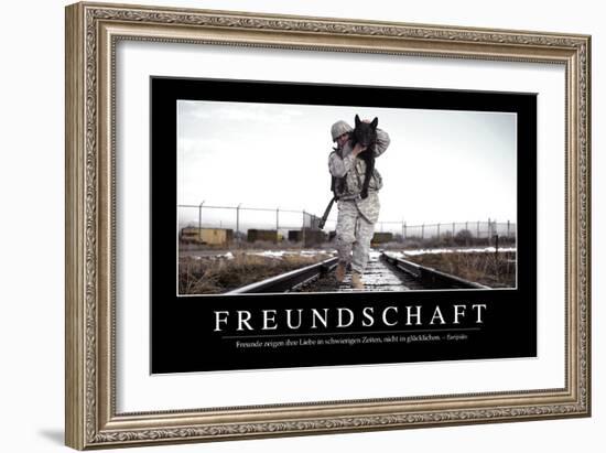 Freundschaft: Motivationsposter Mit Inspirierendem Zitat-null-Framed Photographic Print
