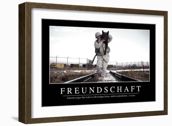 Freundschaft: Motivationsposter Mit Inspirierendem Zitat-null-Framed Photographic Print