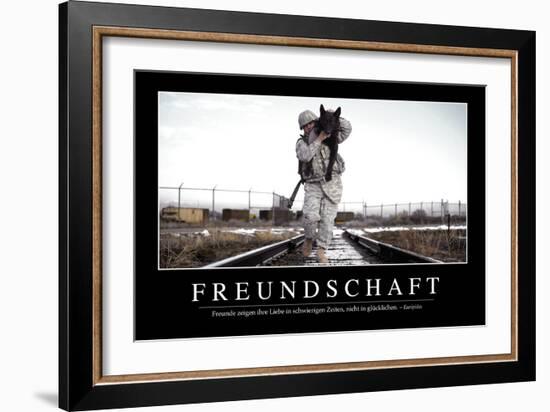 Freundschaft: Motivationsposter Mit Inspirierendem Zitat-null-Framed Photographic Print