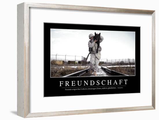 Freundschaft: Motivationsposter Mit Inspirierendem Zitat-null-Framed Photographic Print