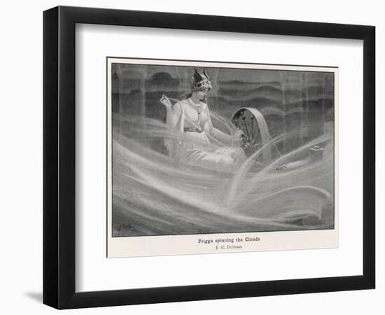 Freya Spinning the Clouds-J.c. Dollman-Framed Photographic Print