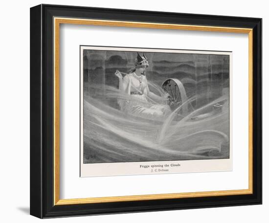 Freya Spinning the Clouds-J.c. Dollman-Framed Photographic Print