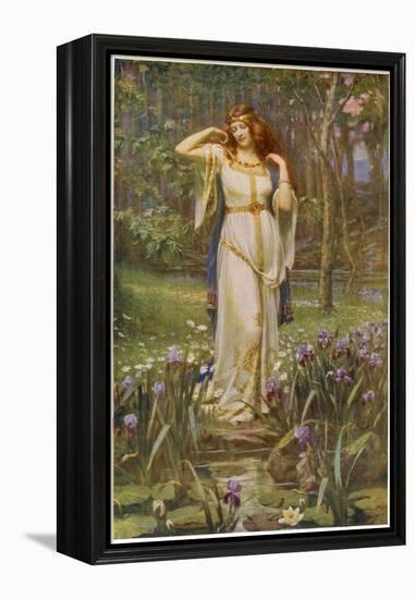 Freyja and the Necklace-null-Framed Premier Image Canvas