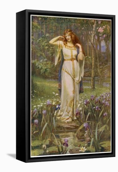 Freyja and the Necklace-null-Framed Premier Image Canvas