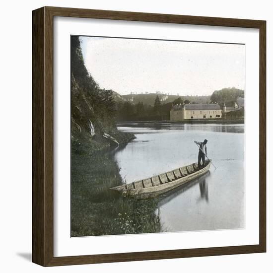 Freyr Castle (1637) on the Banks of the Meuse River, in Belgium-Leon, Levy et Fils-Framed Photographic Print