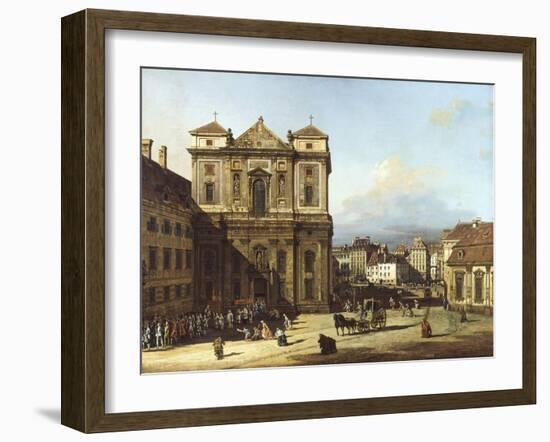 Freyung Square from North-East, Vienna-Bernardo Bellotto-Framed Giclee Print