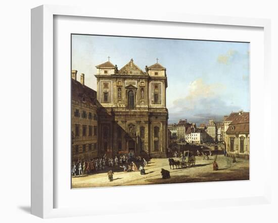 Freyung Square from North-East, Vienna-Bernardo Bellotto-Framed Giclee Print