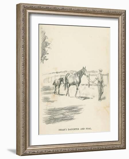 Friar's Daughter and Foal-Lionel Edwards-Framed Premium Giclee Print