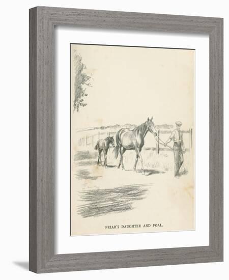 Friar's Daughter and Foal-Lionel Edwards-Framed Premium Giclee Print