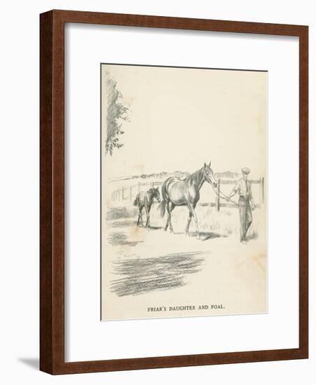 Friar's Daughter and Foal-Lionel Edwards-Framed Premium Giclee Print