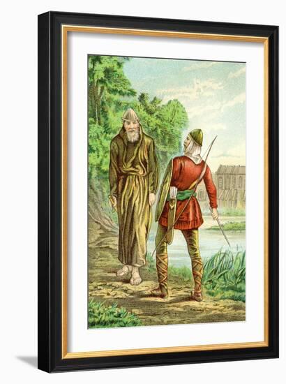 Friar Tuck and Robin Hood-null-Framed Art Print