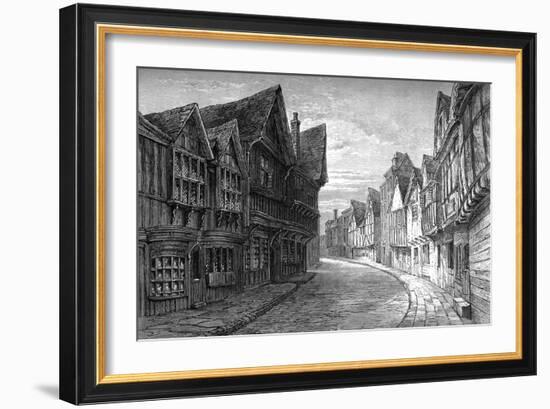 Friars' Street, Worcester, 1893-William Henry Bartlett-Framed Giclee Print