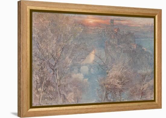 'Fribourg, Switzerland: Sunrise', 1900, (1923)-Albert Goodwin-Framed Premier Image Canvas