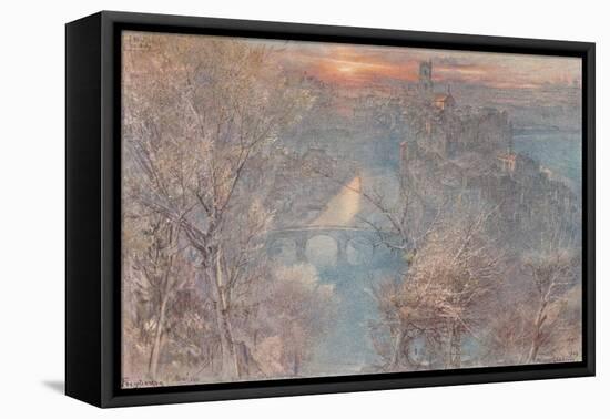 'Fribourg, Switzerland: Sunrise', 1900, (1923)-Albert Goodwin-Framed Premier Image Canvas
