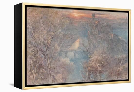 'Fribourg, Switzerland: Sunrise', 1900, (1923)-Albert Goodwin-Framed Premier Image Canvas