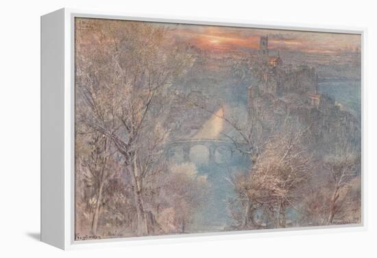 'Fribourg, Switzerland: Sunrise', 1900, (1923)-Albert Goodwin-Framed Premier Image Canvas