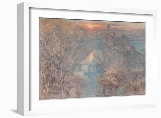 'Fribourg, Switzerland: Sunrise', 1900, (1923)-Albert Goodwin-Framed Giclee Print