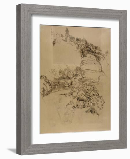 Fribourg-John Ruskin-Framed Giclee Print