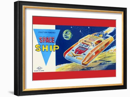 Friction Powered Space Ship Ss-18-null-Framed Art Print