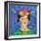 Frida Blue-Farida Zaman-Framed Art Print