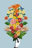White Flowers Bouquet-Frida Floral Studio-Giclee Print