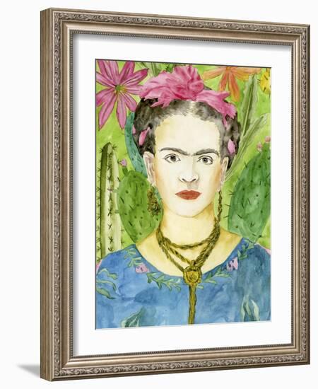 Frida Kahlo II-Melissa Wang-Framed Art Print