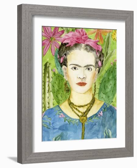 Frida Kahlo II-Melissa Wang-Framed Art Print