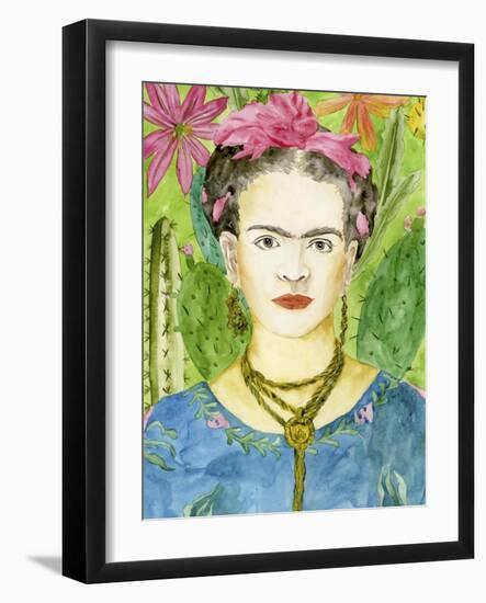 Frida Kahlo II-Melissa Wang-Framed Art Print