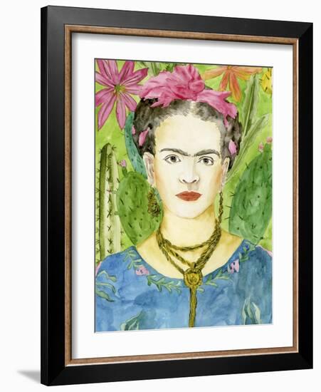 Frida Kahlo II-Melissa Wang-Framed Art Print